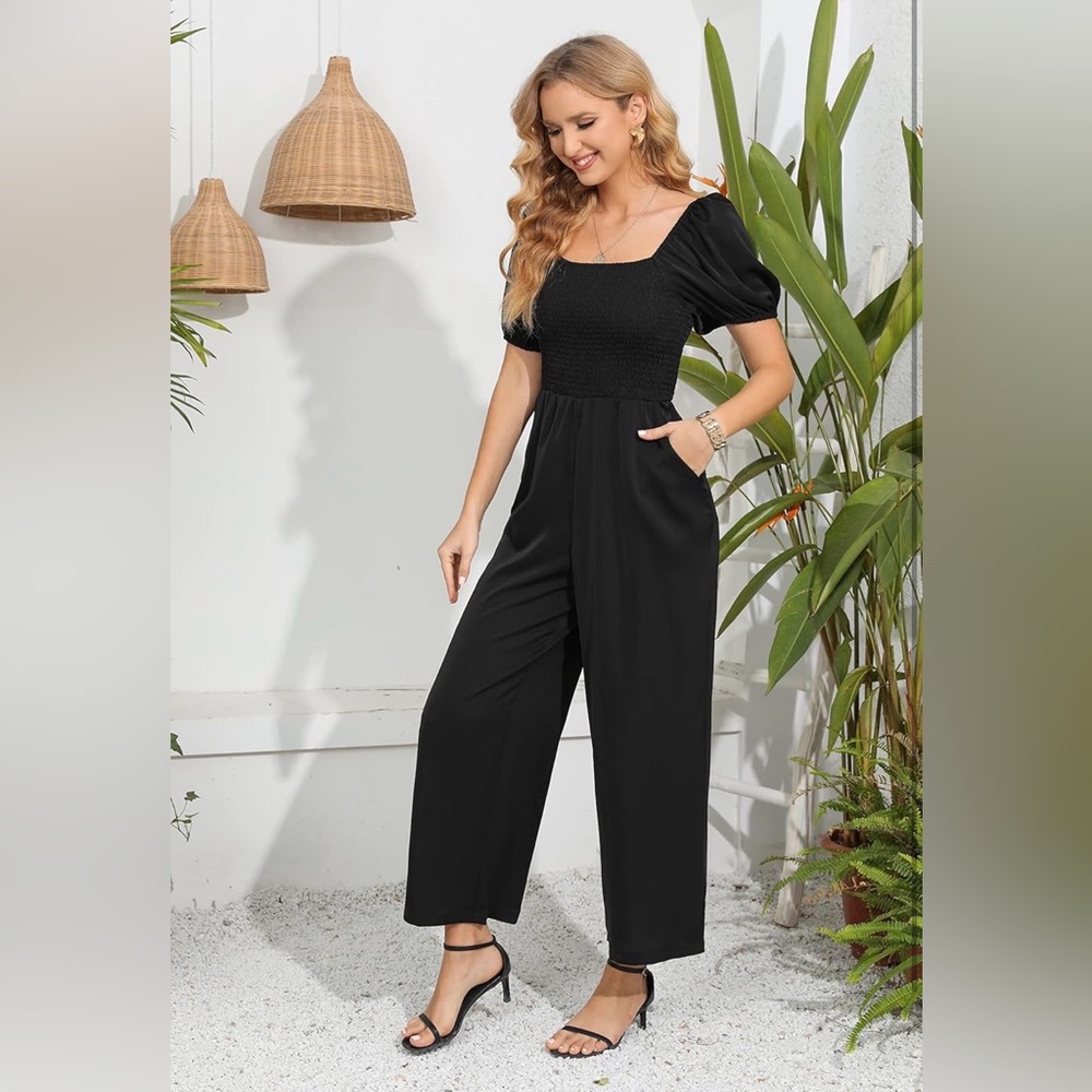 Welove Fashion Jumpsuits 2025 Floral Dressy Casual Loose Wide Leg Romper Outfits